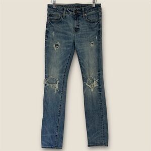 American Eagle Ne(x)t Level Airflex Skinny Jeans Distressed - Size 30x32